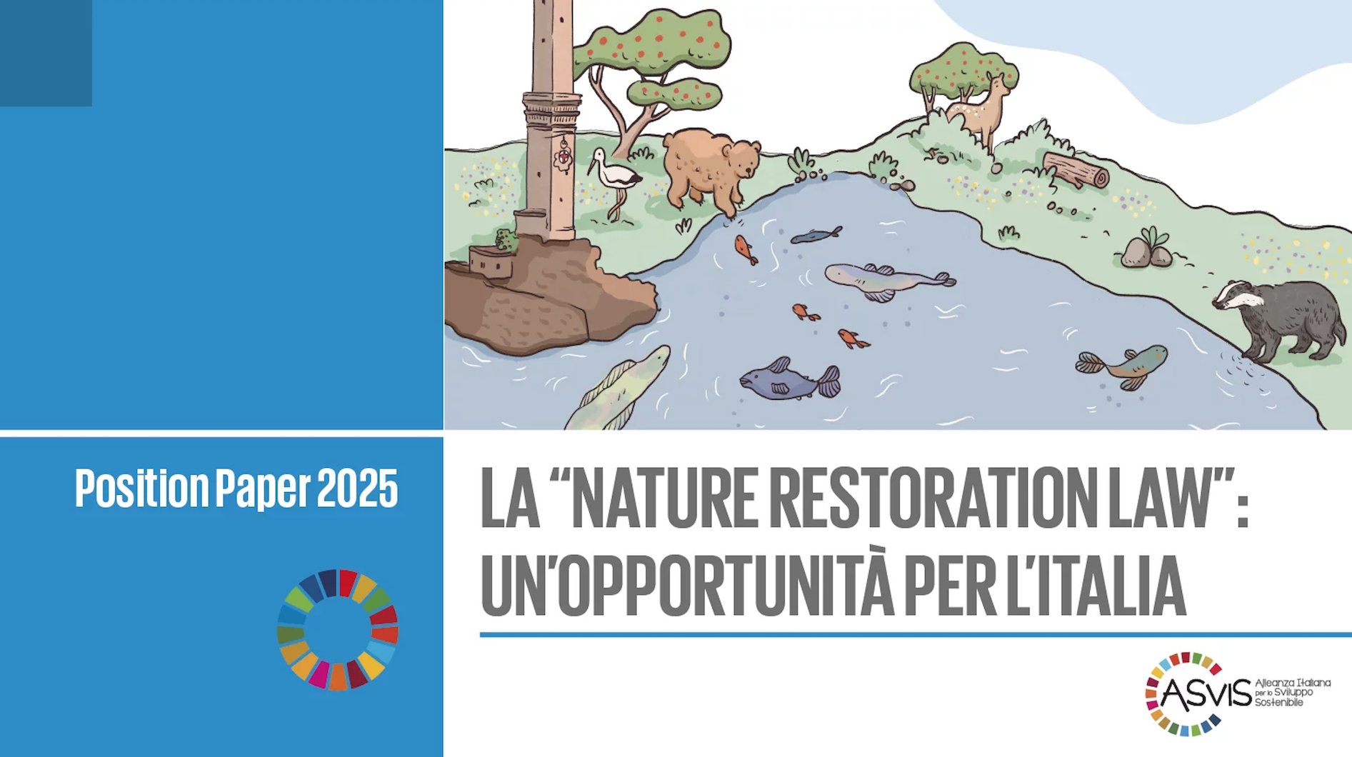 In Italia il 42% degli ecosistemi è in cattivo stato. L’ASviS: la Nature restoration law è un’opportunità