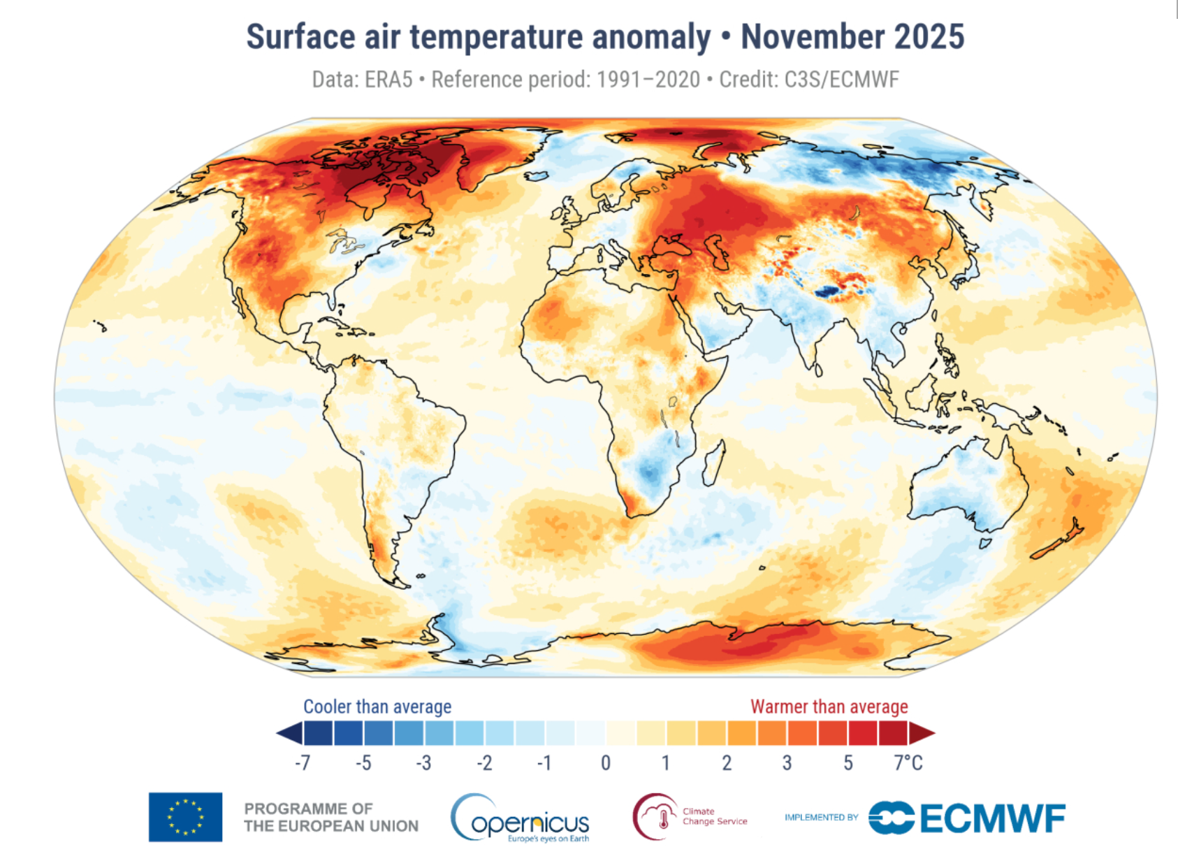 Il 2025 è sulla buona strada per diventare il secondo anno più caldo in assoluto