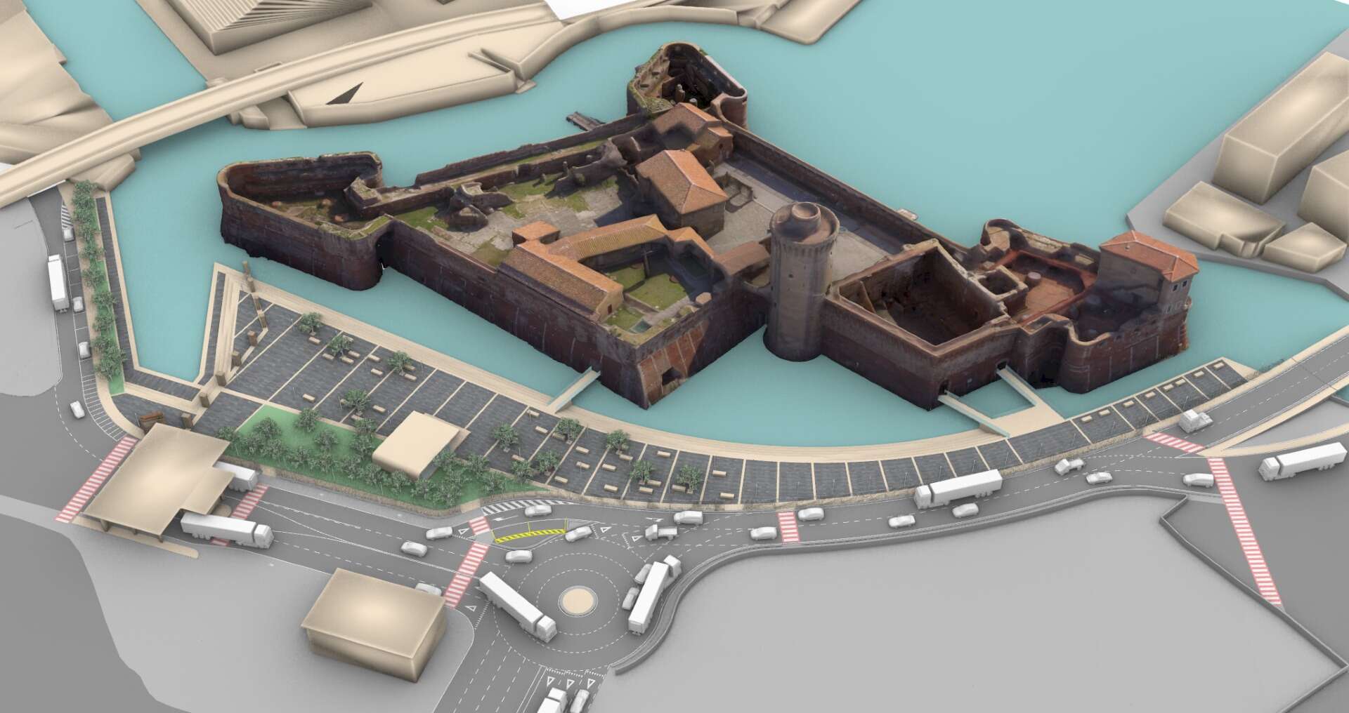 Visione aerea fortezza vecchia 1