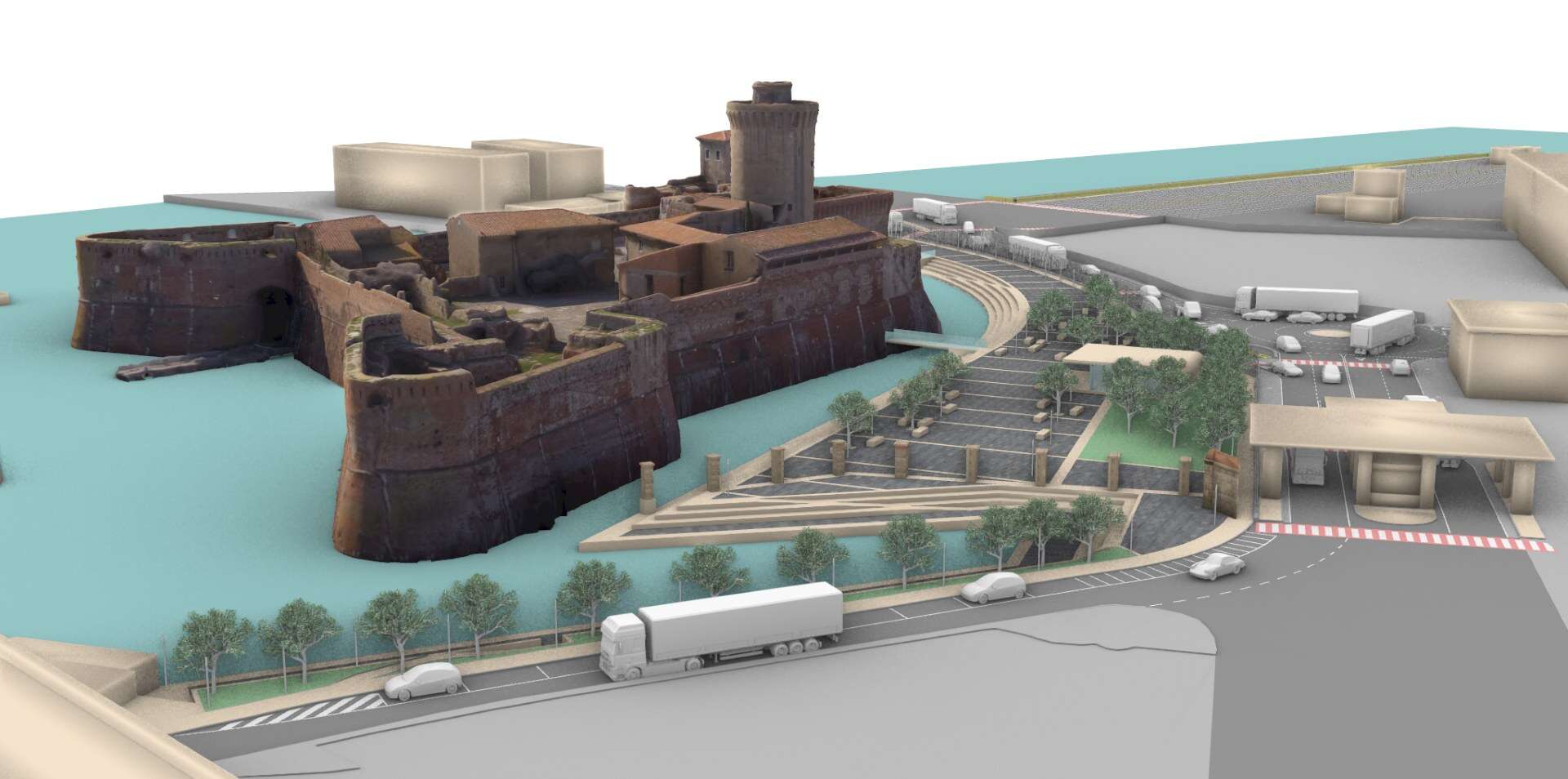 Visione aerea fortezza vecchia 2