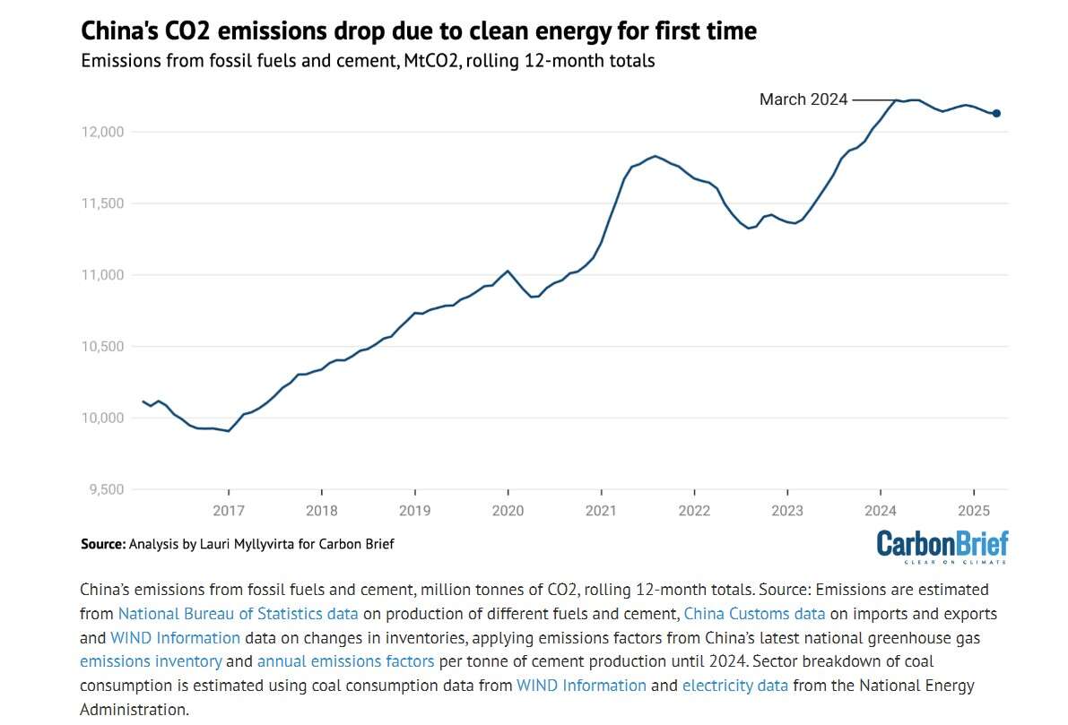 cina emissioni carbon brief 1