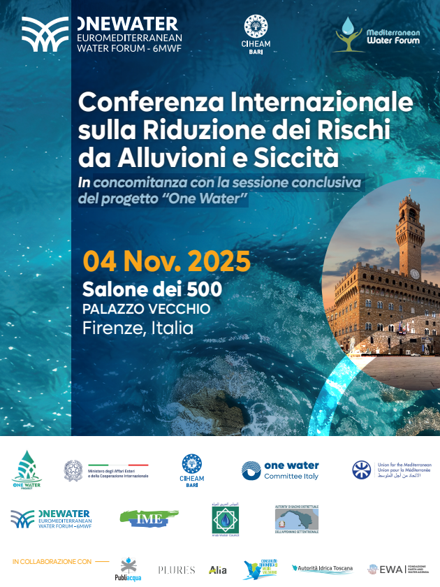 Firenze riporta l’Italia al centro delle politiche sull’acqua, domani in Palazzo Vecchio