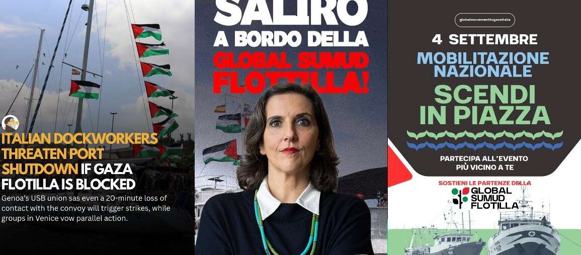 Flotta dura senza paura. Annalisa Corrado s’imbarca sulla Global Sumud Flotilla