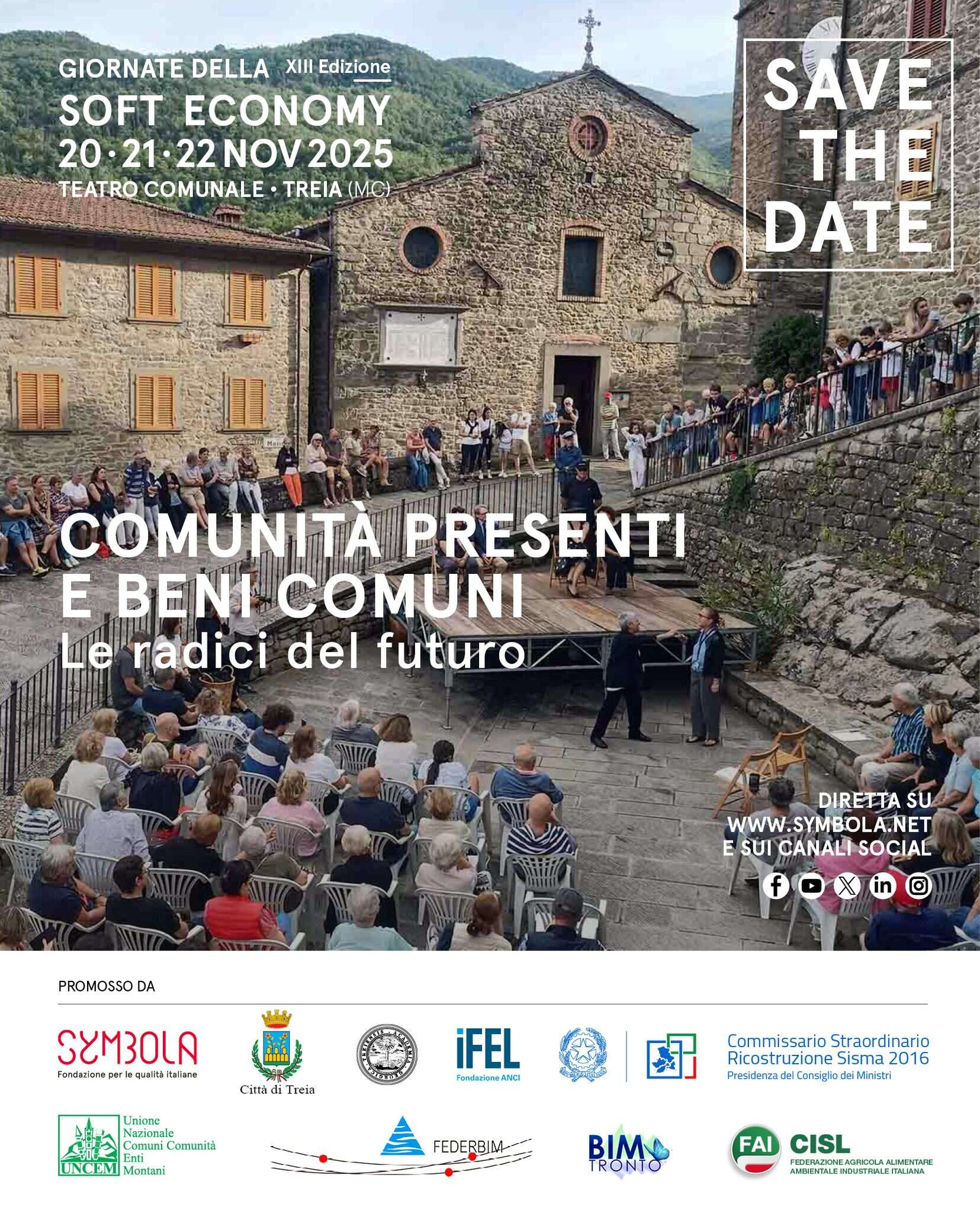 “Comunità presenti e beni comuni. Le radici del futuro”: al via le Giornate della Soft economy