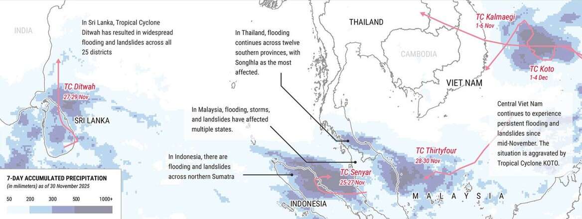 poderati alluvioni sudest asia