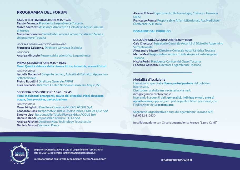 programma forum acqua legambiente toscana 2025