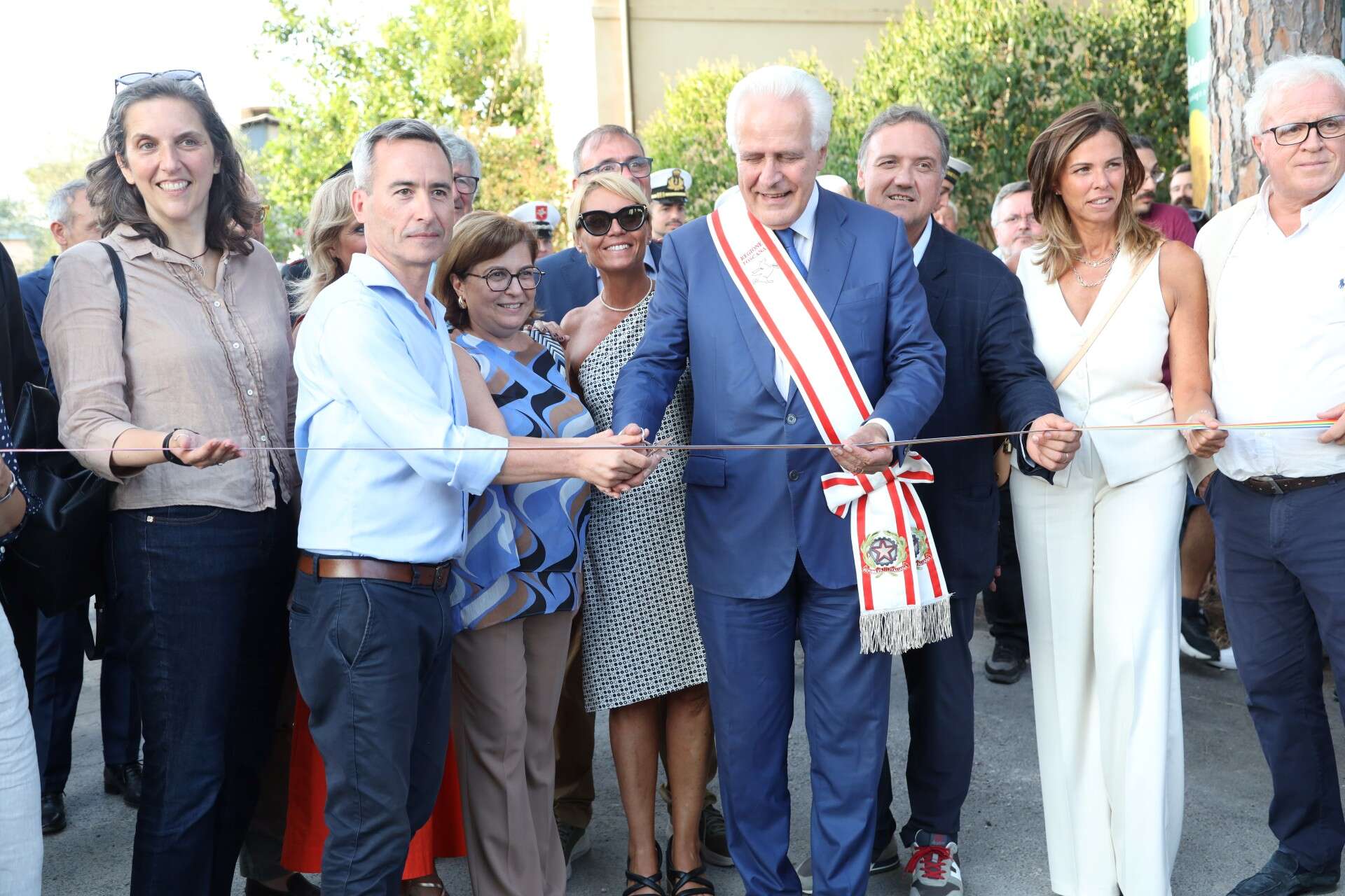 taglio del nastro inizio Festambiente 2025 giani ciafani corrado