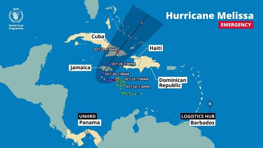 L’uragano Melissa si sta abbattendo su Giamaica e Cuba, con venti fino a 295 km/h
