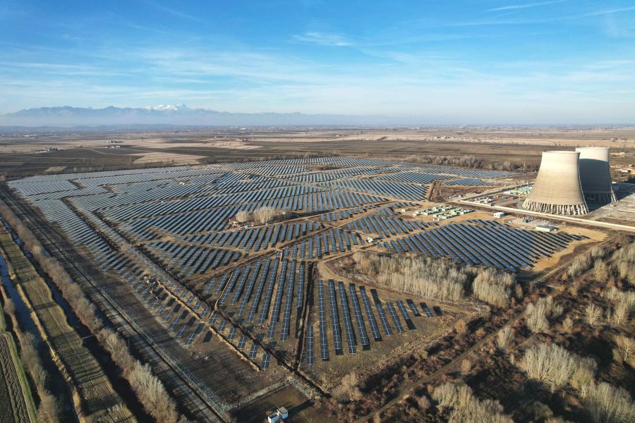 Vicino all'ex centrale nucleare di Trino, Enel ha attivato l’impianto fotovoltaico più grande del nord Italia