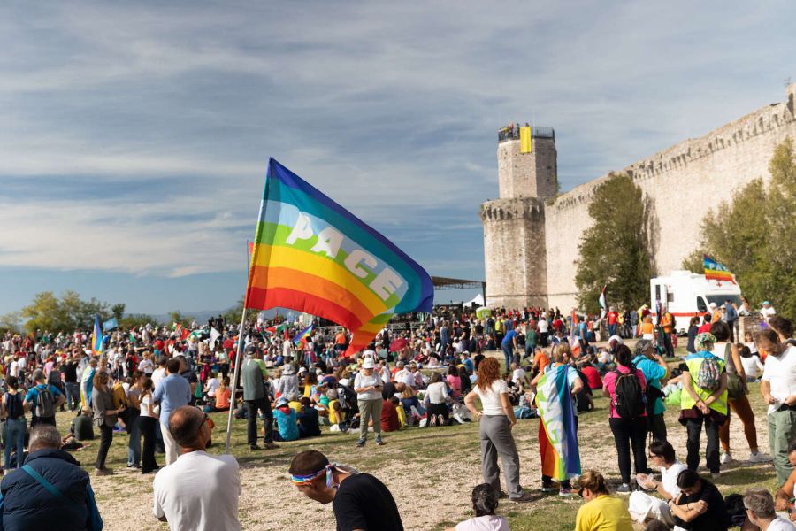 Gli ambientalisti alla Marcia Perugia-Assisi per la pace