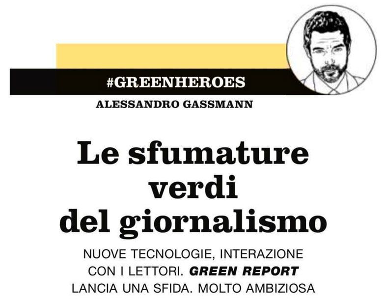 Alessandro Gassmann: le sfumature verdi del giornalismo - la Repubblica